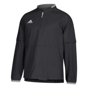 adidas Mens Size L Fielders Choice Convertible Sleeve Jacket Bulldogs Baseball